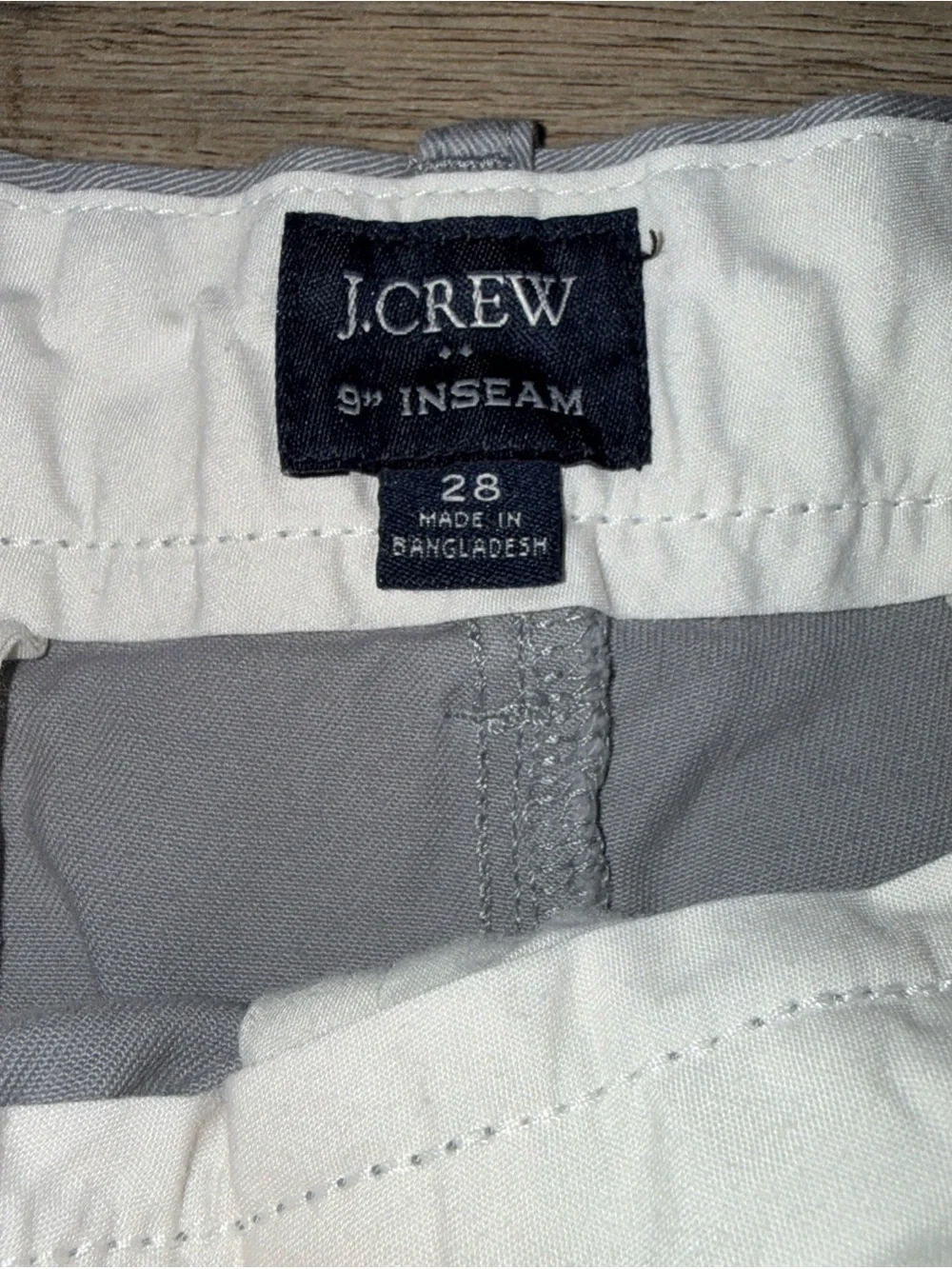 J Crew 28 Men's Light Gray Chino Shorts